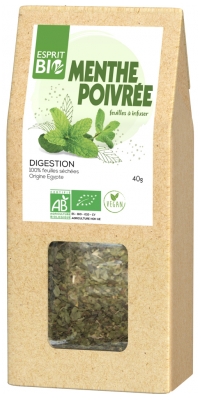 Esprit Bio Menthe Poivrée à Infuser Bio 40 g