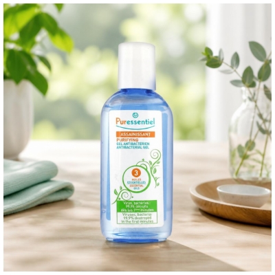 Puressentiel Gel Antibactérien Assainissant Aux 3 Huiles Essentielles - 80 ml