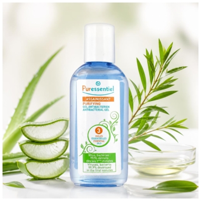 Puressentiel Gel Antibactérien Assainissant Aux 3 Huiles Essentielles - 80 ml