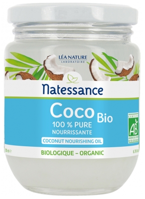Natessance Huile de Coco Bio - 100 % Pure - Nourrissante