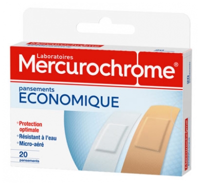 Mercurochrome Pansements Économique 20 Unités