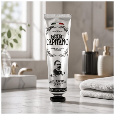 Pasta Del Capitano Dentifrice - Charbon Végétal Actif 75 ml
