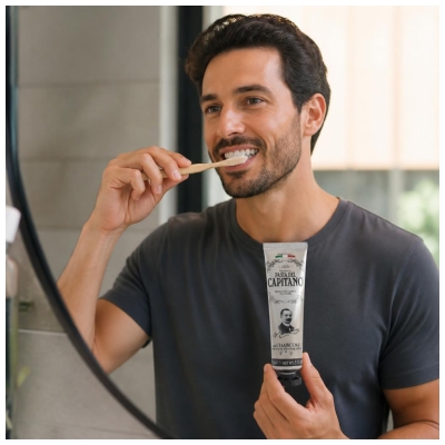 Pasta Del Capitano Dentifrice - Charbon Végétal Actif 75 ml