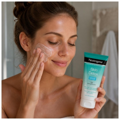 Neutrogena Skin Détox Exfoliant Purifiant Visage – Pour Tout Type de Peaux Tube 150 ml