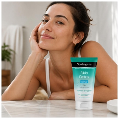 Neutrogena Skin Détox Exfoliant Purifiant Visage – Pour Tout Type de Peaux Tube 150 ml