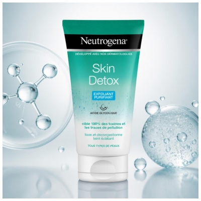 Neutrogena Skin Détox Exfoliant Purifiant Visage – Pour Tout Type de Peaux Tube 150 ml