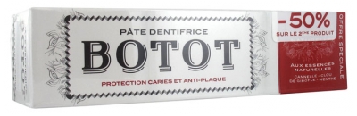 Dentifrice Bio à la Cannelle, Clou de Girofle et Menthe - Lot de 2 x 100 ml