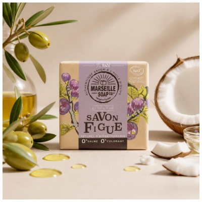 Tadé Marseille Soap - Savon Figue Certifié Cosmos Nat - 100 g