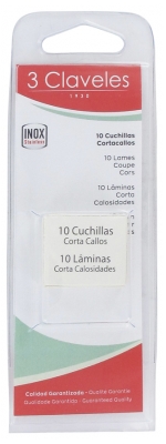 3 Clavelés Acl4085335 Lames Coupe Cors 10 Unités D.3Cf