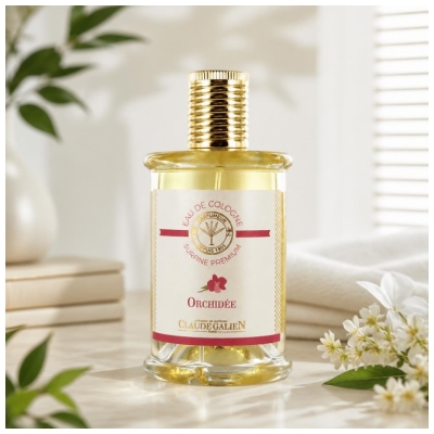 Claude Galien Eau de Cologne ,vaporisateur de 100 ml Flacon Verre Parfum Orchidée