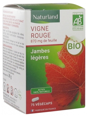 Vigne Rouge - Complément Alimentaire Bio en Capsules Végétales de 75 unités
