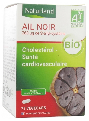 Naturland Ail Noir Bio 75 Végécaps - Cholestérol