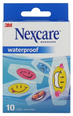 3M Nexcare Waterproof Pansements Enfant - 10 Pièces