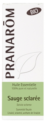 Pranarôm Huile Essentielle de Sauge Sclarée Bio Salvia Sclarea Sommité Fleurie 5 ml