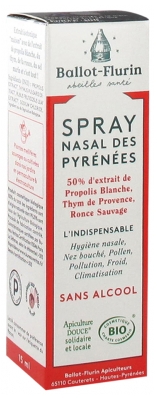 Spray Nasal Bio à la Propolis et aux Plantes des Pyrénées 15 ml