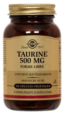 Solgar Taurine 500 mg Gélules Végétales