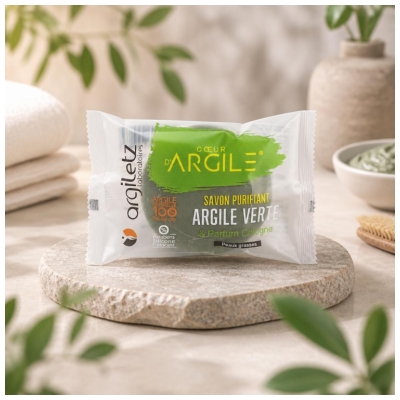 Argiletz Savon Argile Verte Parfum Cologne Bio 100 g