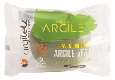 Argiletz Savon Argile Verte Parfum Cologne Bio 100 g