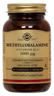Solgar Vitamine B12 (Méthylcobalamine) 1000 ?g Comprimés à Croquer