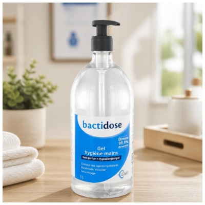 Gilbert Bactidose Gel Hydroalcoolique Non Parfume - 1 l