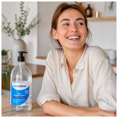 Gilbert Bactidose Gel Hydroalcoolique Non Parfume - 1 l