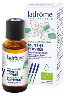 Ladrôme Huile Ess. Menthe Poivrée Partie Aérienne Fleurie 30 ml Fr/Nl
