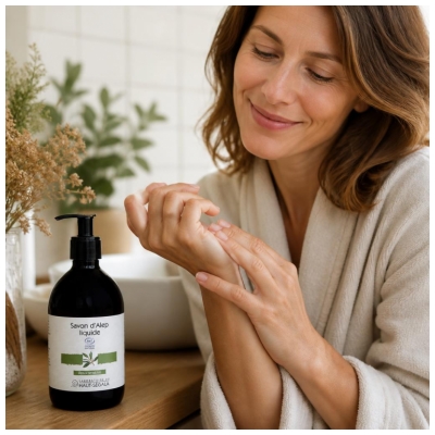 Laboratoire du Haut-Ségala Savon Alep Liquide 20% Huile de Baies de Laurier Biologique