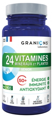 Granions ? 24 Vitamines Sénior Énergie Immunité - Antioxydant 90 Comprimés