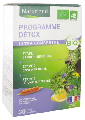 Phytalessence Solution Détox Bio 30 Ampoules de 10 ml