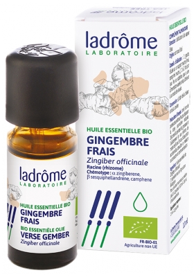 Ladrôme Huile Ess. Gingembre Frais Rhizome 10 ml Fr/Nl