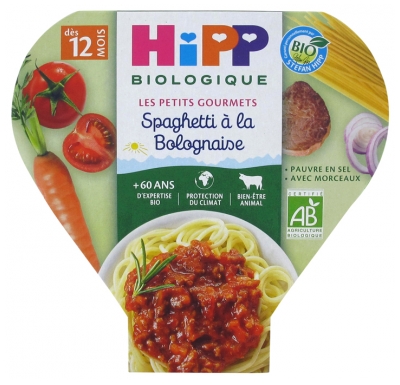 Hipp Spaghetti à la Bolognaise Assiette 230 g Dès 12 Mois