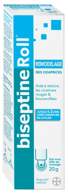 Biseptine Roll - Gel Remodelant - 20 g - Remodelage Cicatrices Rouges et Boursouflées