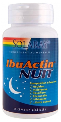 Solaray Ibuactin Nuit - 30 Caps. Vég.