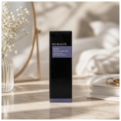 M2 Beauté Black Nano Mascara Nutrition & Natural Growth