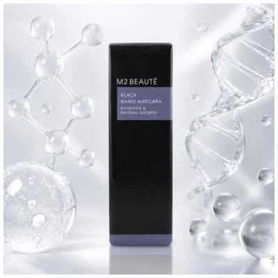 M2 Beauté Black Nano Mascara Nutrition & Natural Growth