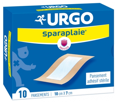 Urgo Pansement Adhésif Stérile - 10 Pansements - 10 X 7 cm