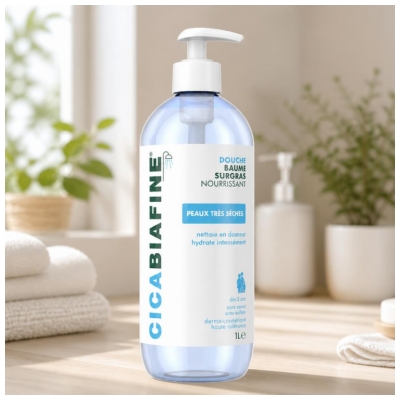 Cicabiafine ® Baume Douche Surgras Hydratant / Flacon Pompe 1 l