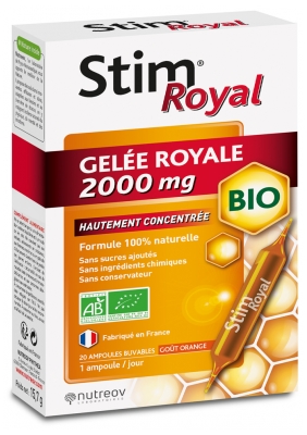 Nutreov Stim Royal Gelée Royale Bio 2000 mg 20 Ampoules