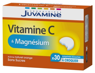Juvamine Vitamine c & Magnésium 30 Comprimés à Croquer