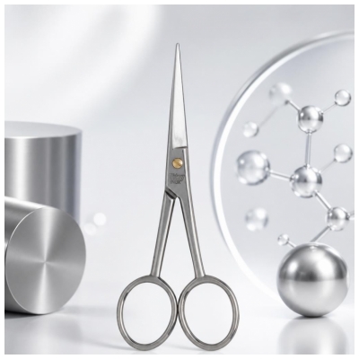 Vitry Ciseaux Moustaches Inox Brillant 14 cm