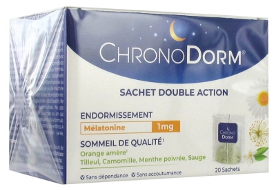 Laboratoires Iprad
Chronodorm Mélatonine 1 mg 20 Sachets à Infuser