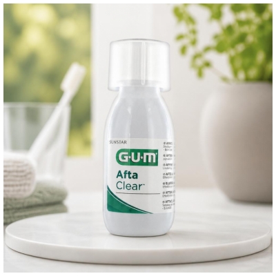 Gum Bain de Bouche Aftaclear 120 ml - Goût Pomme Poire