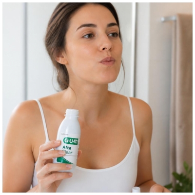 Gum Bain de Bouche Aftaclear 120 ml - Goût Pomme Poire
