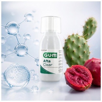 Gum Bain de Bouche Aftaclear 120 ml - Goût Pomme Poire