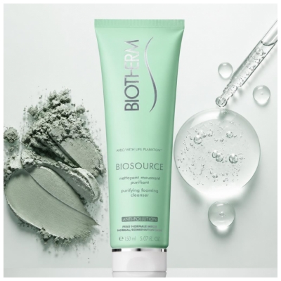 Biotherm Biosource Nettoyant Moussant - Peaux Normales à Mixtes 150 ml