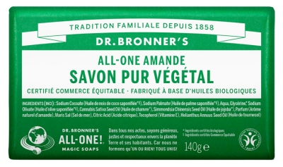 Drbronners Pain de Savon Amande 140 g