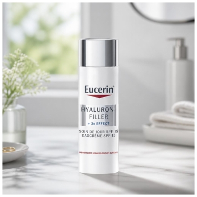 Eucerin Hyaluron-Filler + 3X Effect Soin de Jour Spf15 Peau Normale à Mixte 50 ml