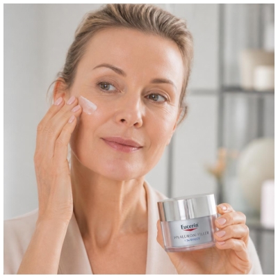 Eucerin Hyaluron-Filler + 3X Effect Soin de Jour Anti-Âge SPF15 - Peau Sèche 50 ml
