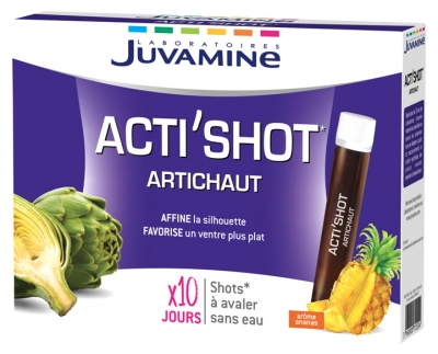 Juvamine Acti'Shot Artichaut à Avaler Sans Eau 10 Shots
