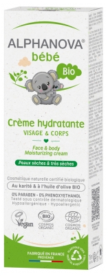 Alphanova Crémé Hydratante Visage & Corps Bio* Bébé (75Ml)